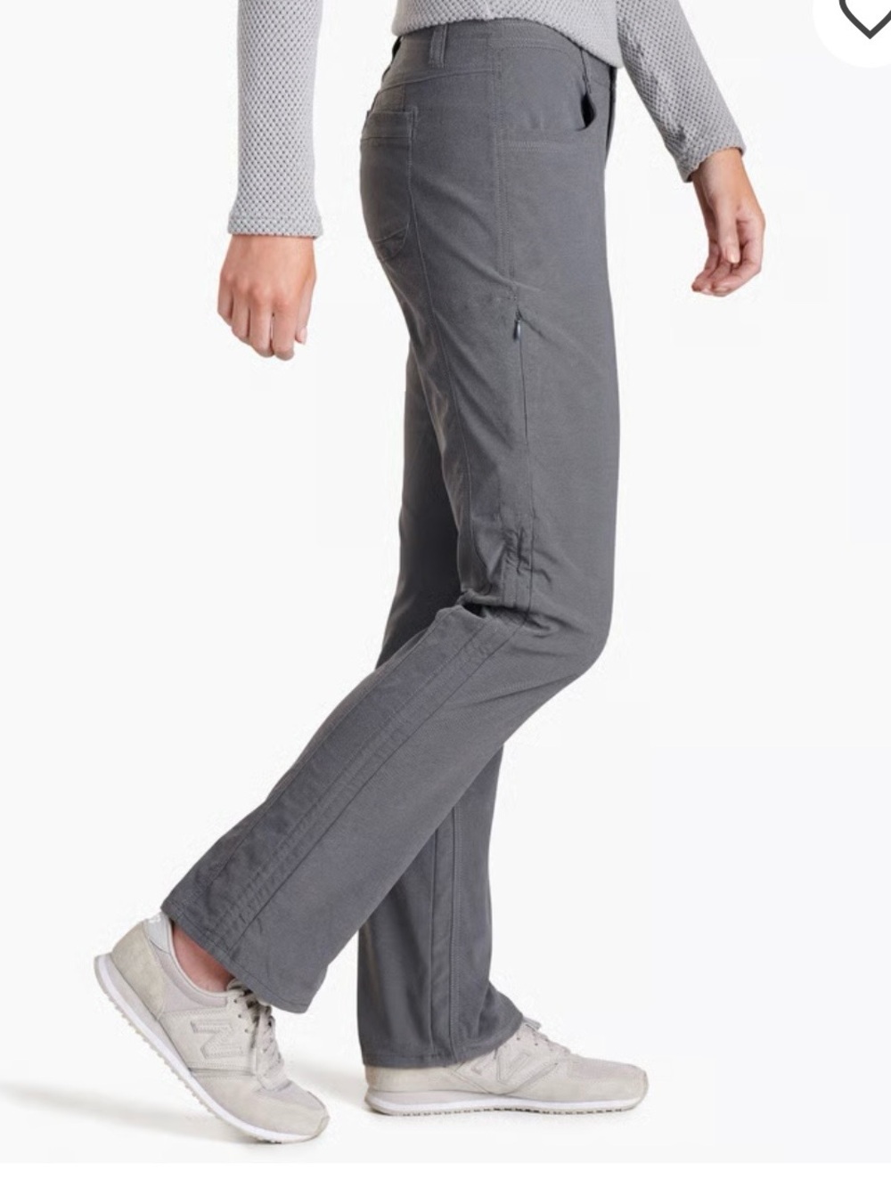 KÜHL TREKR Pants Women’s 6 Regular Charcoal Gray Hiking Convertible Capri